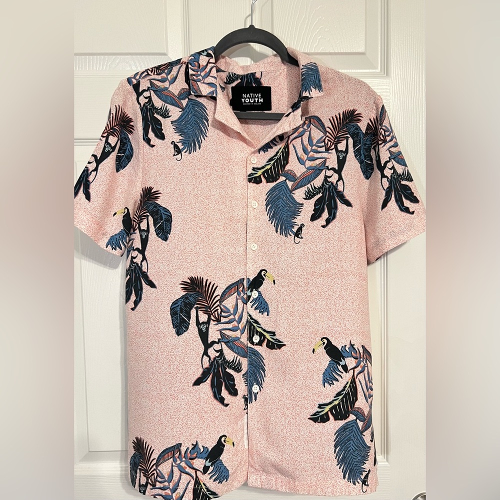 Native Youth Tropical Print Shirt
